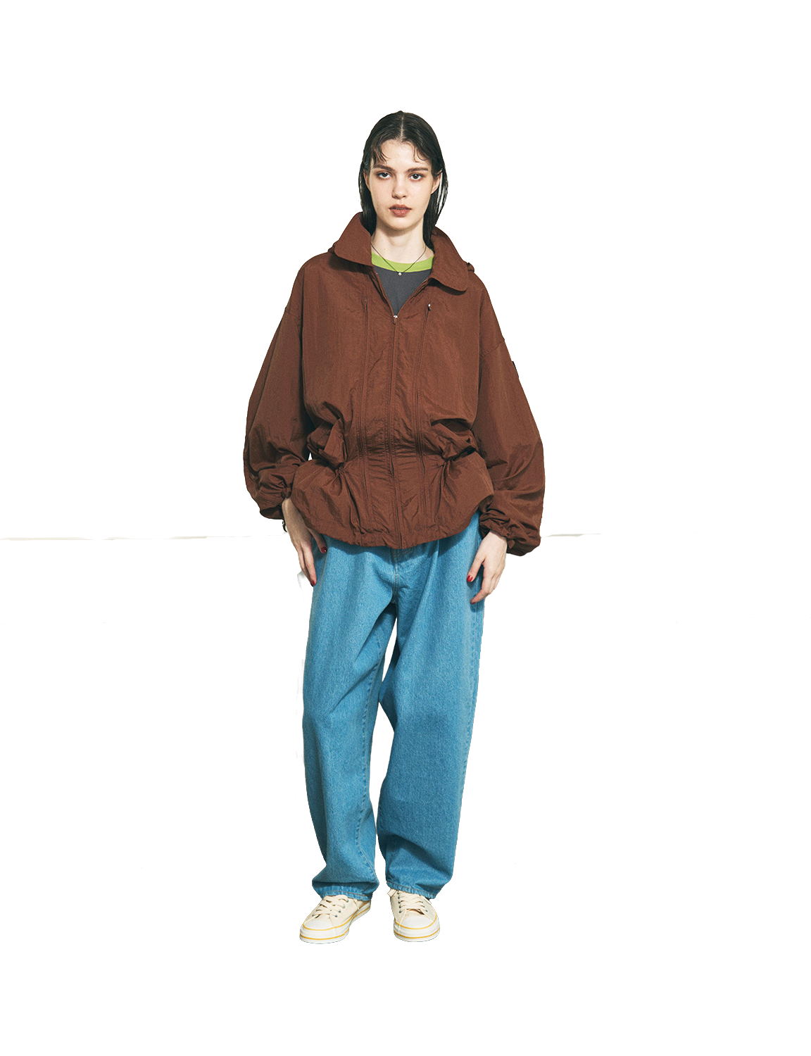 CRUSHED NYLON FULL PACK JACKET