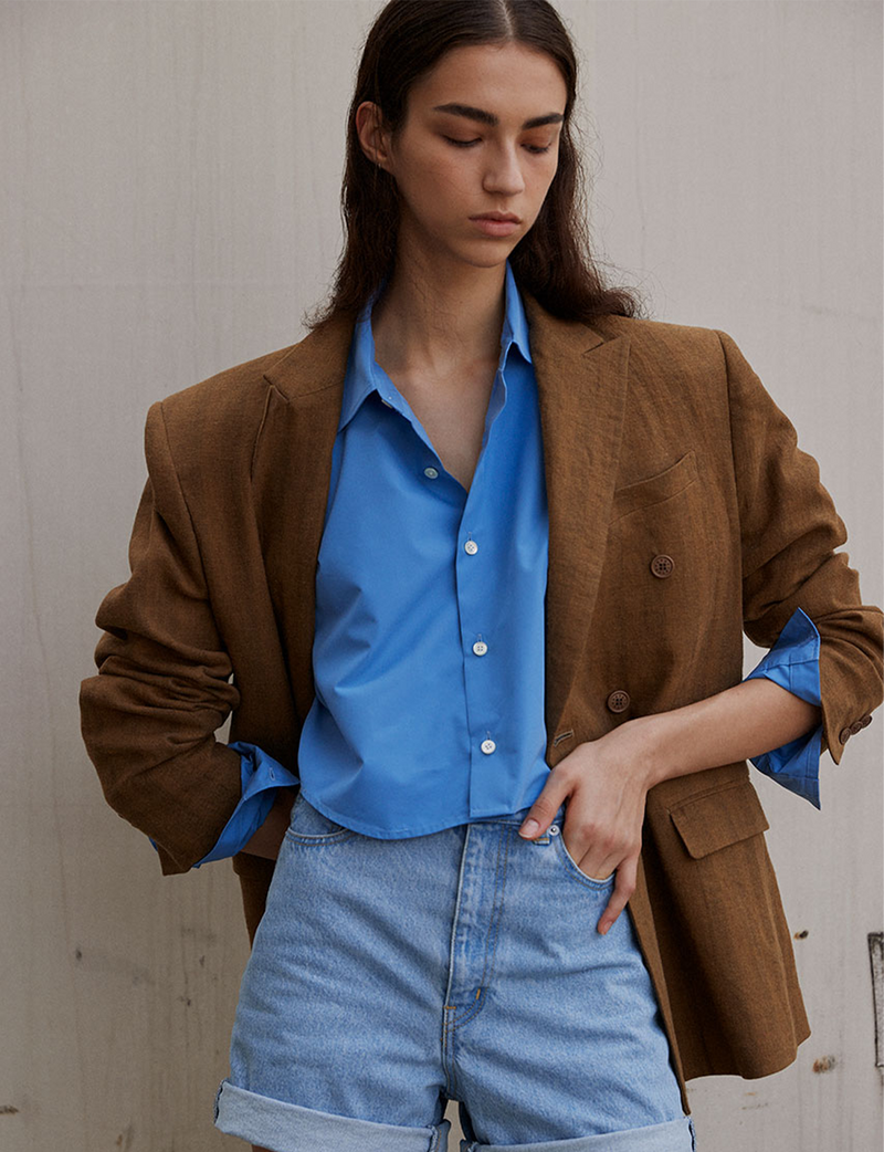 TYPEWRITER CROPPED SHIRT