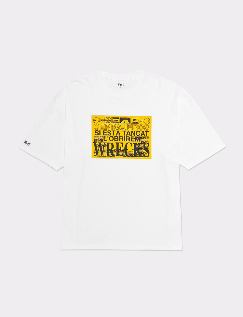 WRECKS STICKER T-SHIRT