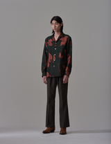 Open Color Shirts Jacquard Pattern – Forest