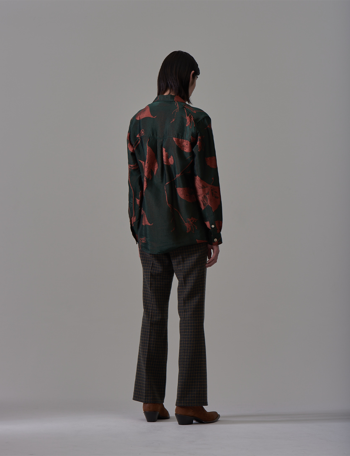 Open Color Shirts Jacquard Pattern – Forest