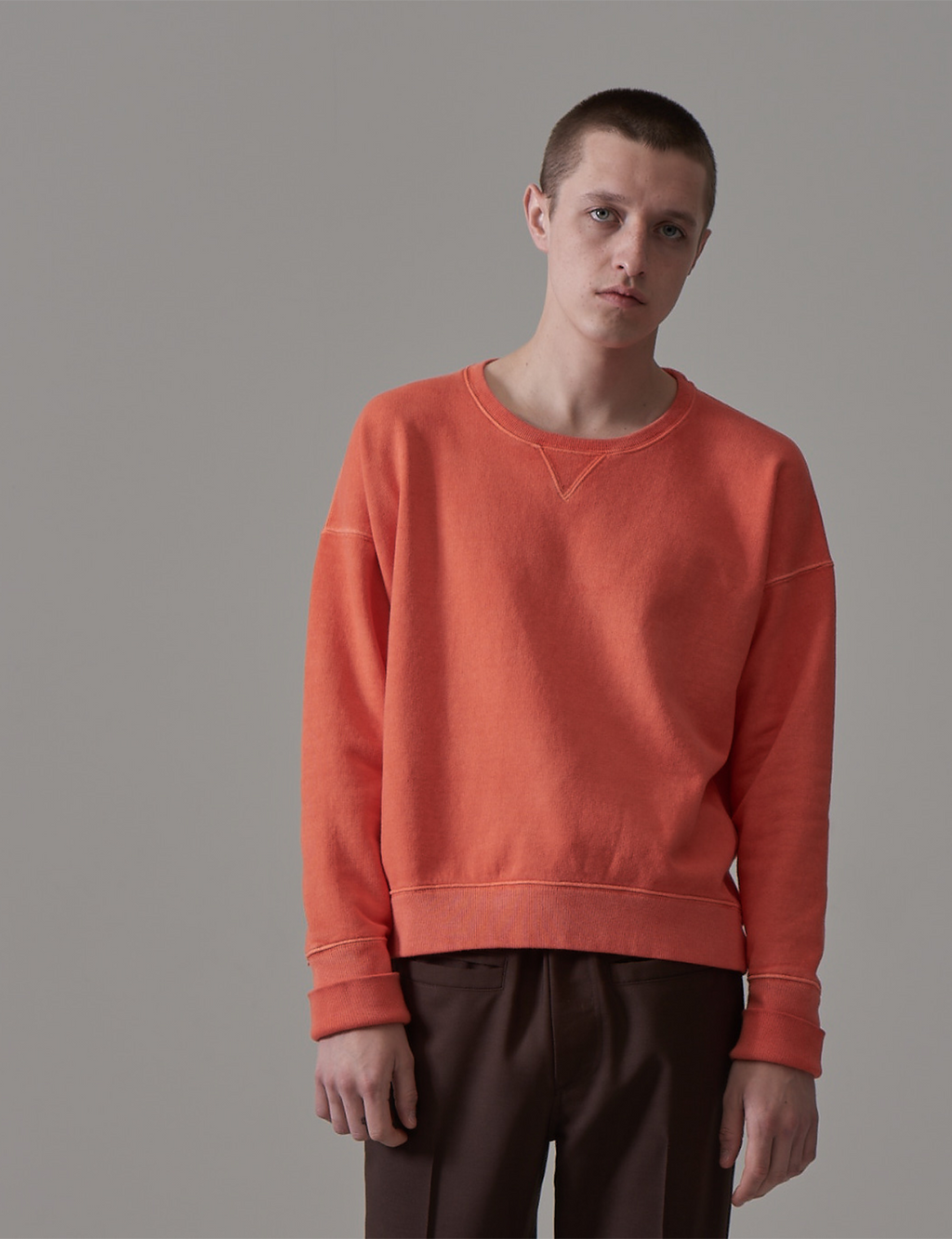 Over Dye Pullover – Orange