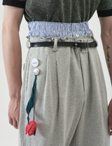 Double-Waist Sweat Pants – Gray