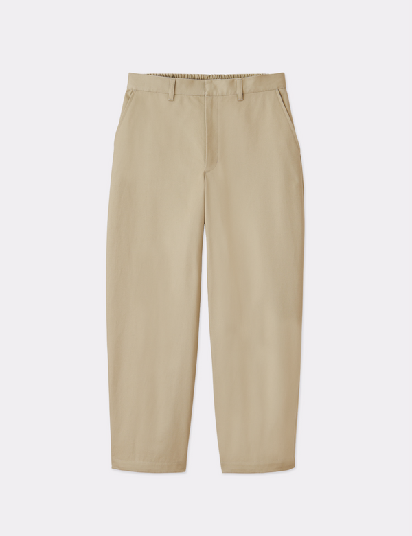 ORGANIC COTTON CHINO WIDE TROUSERS