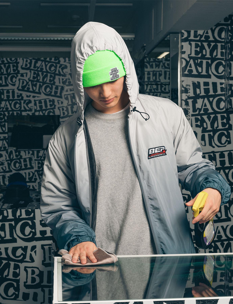 BEP JEANS GRADIENT HOODED JACKET