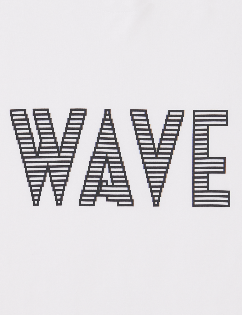 WAVE - 8BIT LOGO T-SHIRT - WHITE