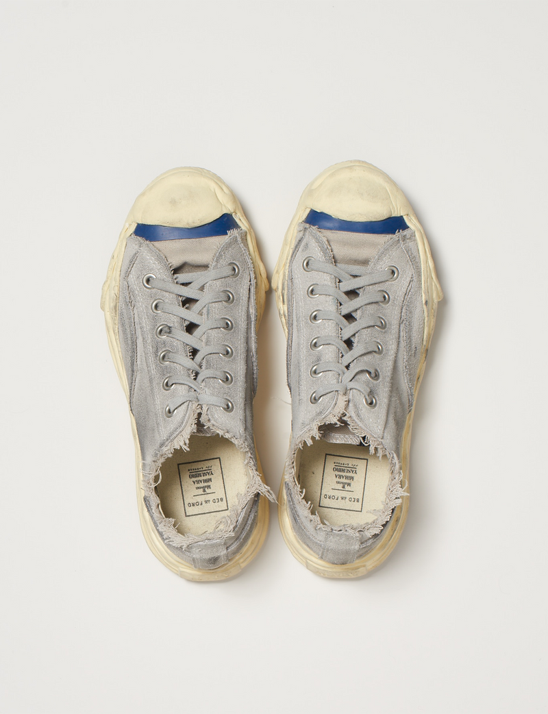 BED j.w. FORD × Maison MIHARA YASUHIRO “HANK VELOUR LOW-TOP SNEAKER” – Gray