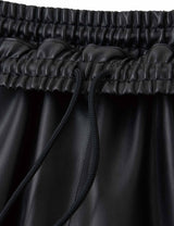FAUX LEATHER SKATER SHORTS