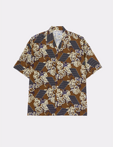 PATTERNED CAMP COLLAR S/S SHIRT