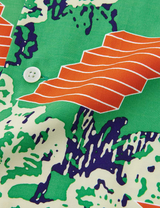 PATTERNED CAMP COLLAR S/S SHIRT