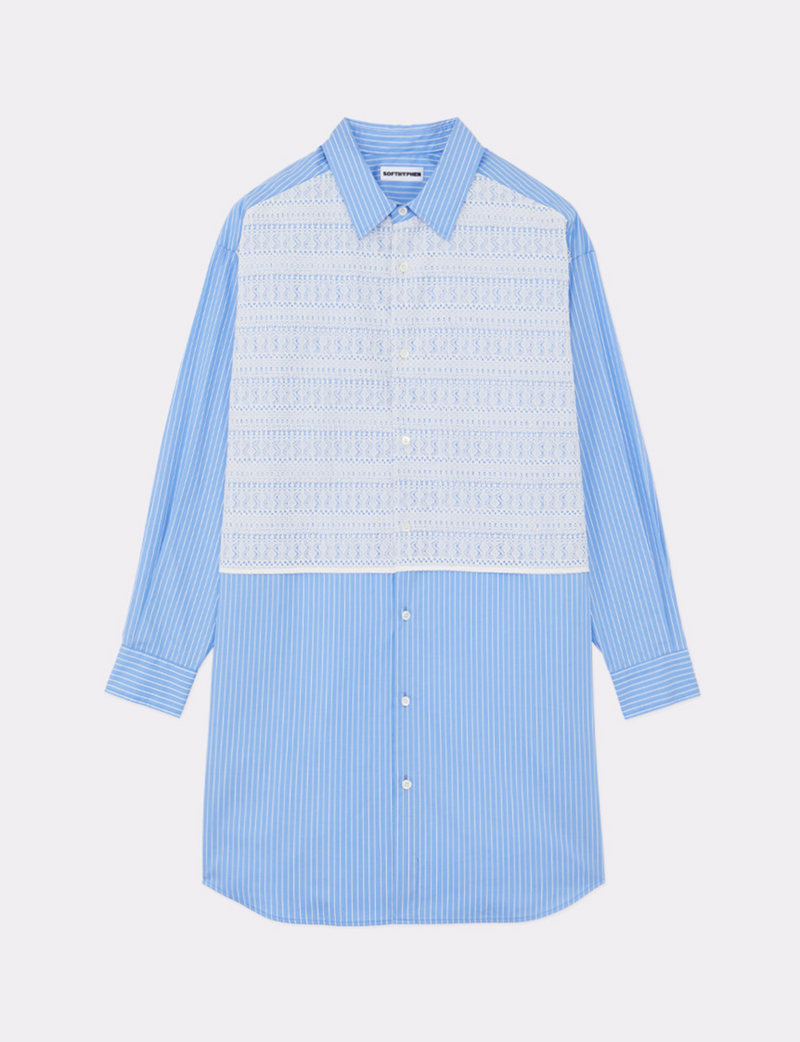 LACE LAYER LONG SHIRT
