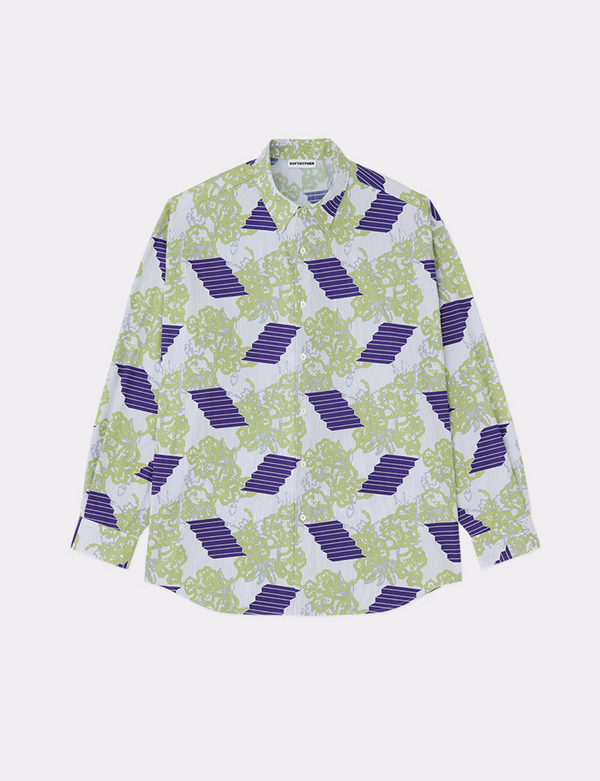 PATTERNED OVER SIZED SHIRT