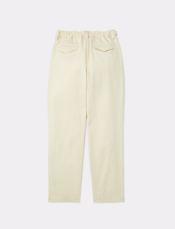 BELTED PIN TUCK TROUSERS