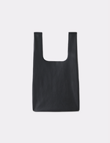 FAUX LEATHER CONVENIENCE BAG - BLACK