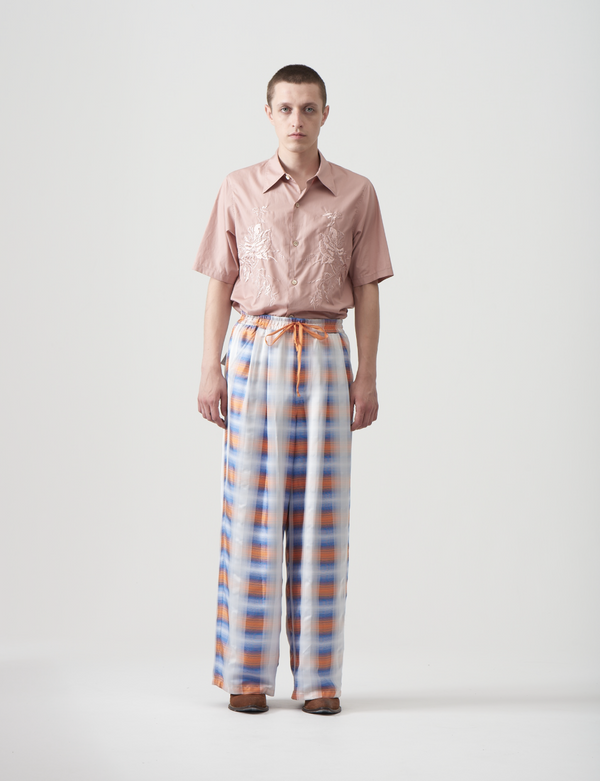 BED j.w. FORD(ベッドフォード) - Plaid Wide Trousers プラッドワイドトラウザー