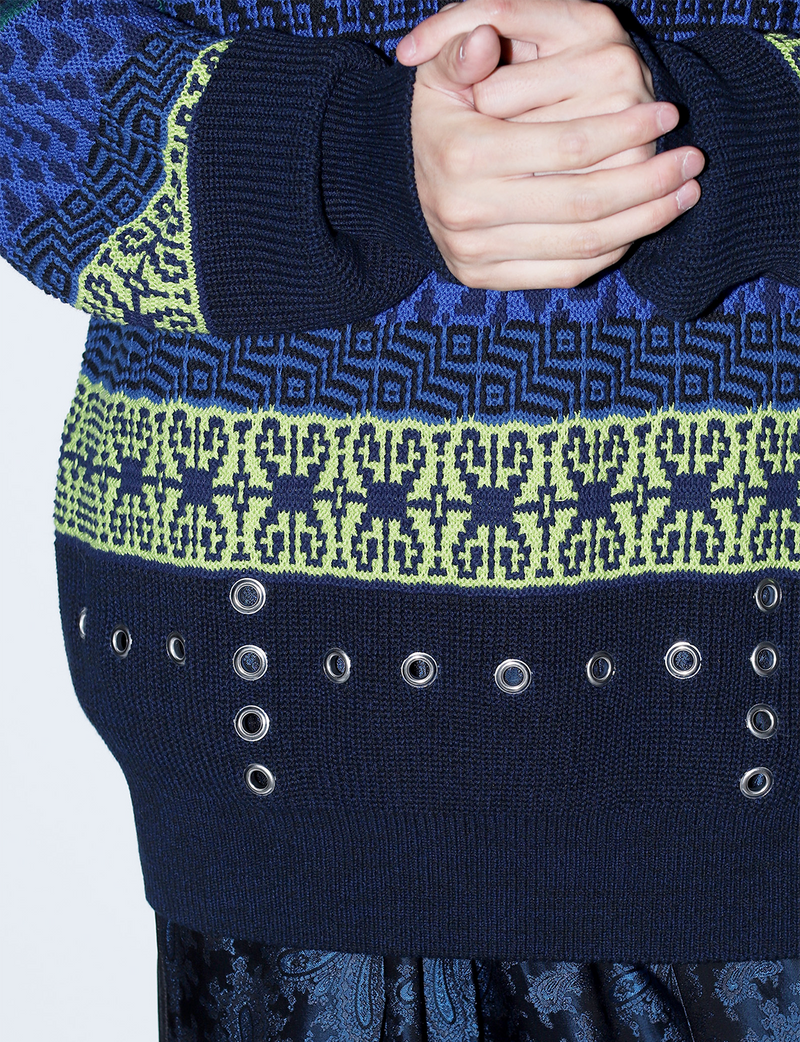 JACQUARD KNIT PULLOVER