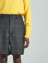 SOFTHYPHEN(ソフトハイフン) - WOOL CHECK WIDE SHORTS