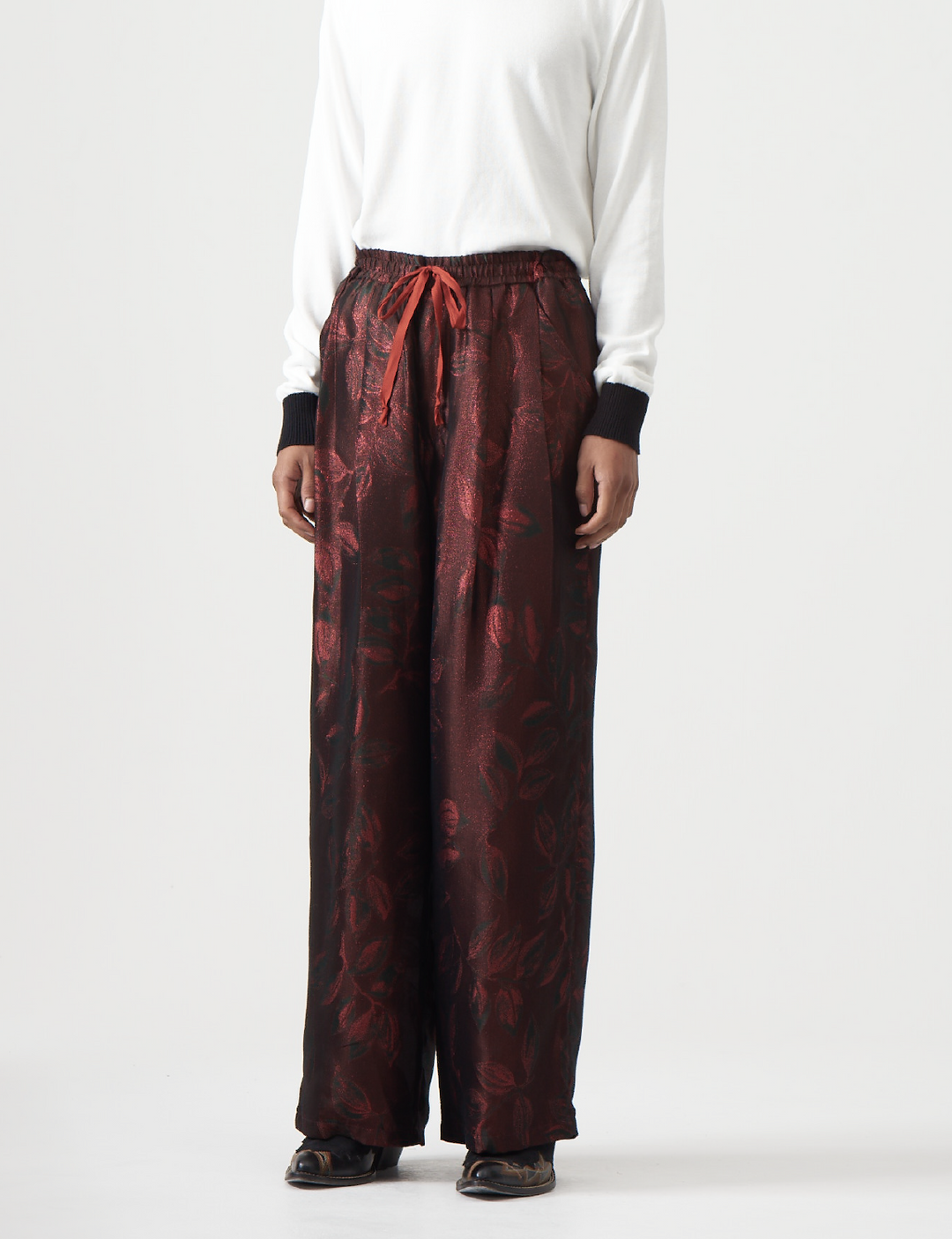 BED j.w. FORD - Jacquard Wide Trousers – Forest – The Contemporary 