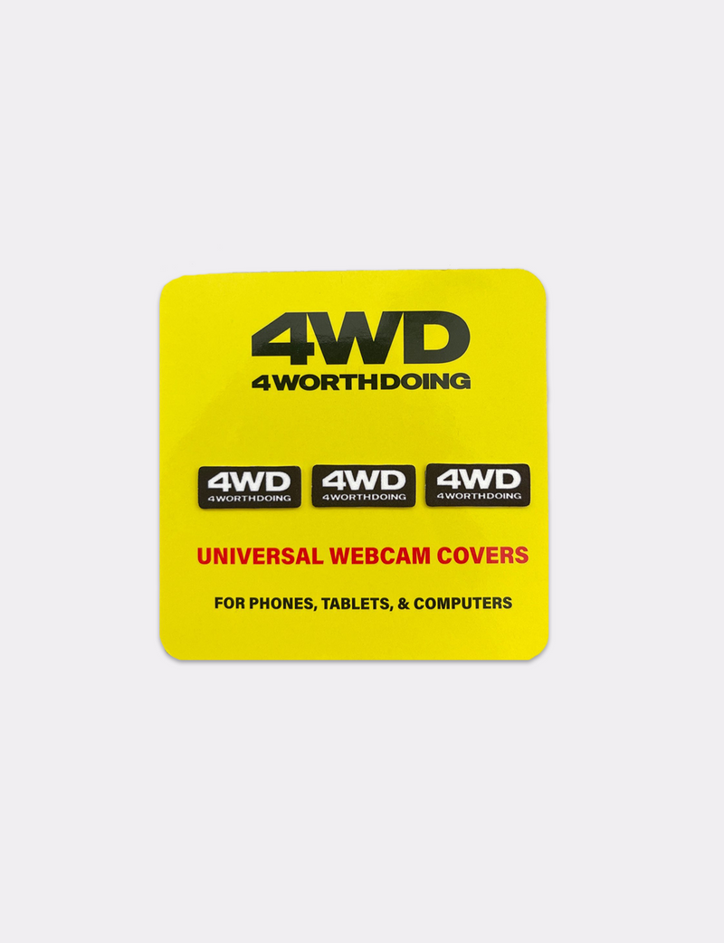 4WD MIND YOUR BUSINESS WEBCAM STICKER